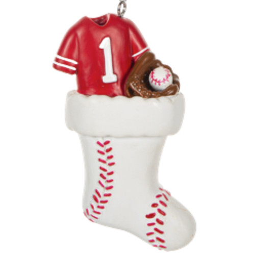 Baseball Sports Christmas Stocking Ornament
