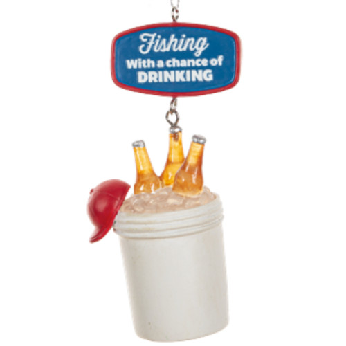 Bucket of Cold Beers Ornament
