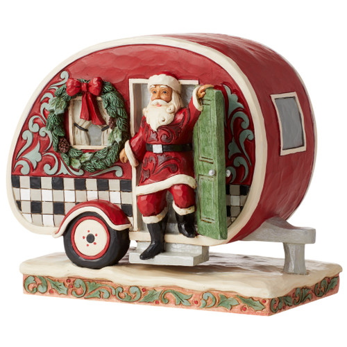 Jim Shore - Heartwood Creek - Highland Glen Santa Camper Figurine