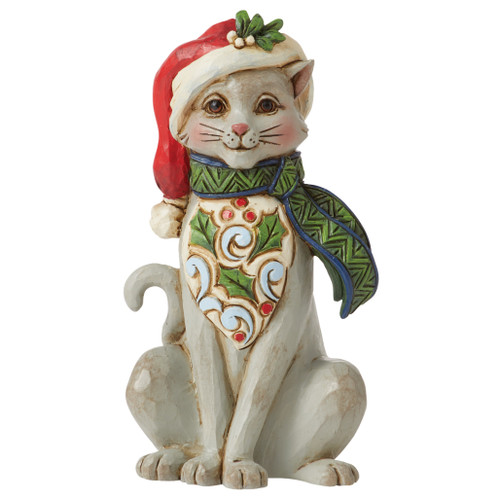 Jim Shore - Heartwood Creek - Mini Christmas Cat Figurine