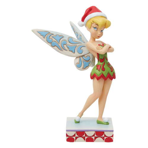 Jim Shore - Disney Traditions - Christmas Tinkerbell Personality Pose Figurine
