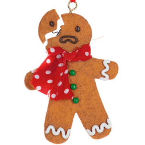 Head Bitten Gingerbread Cookie Ornament
