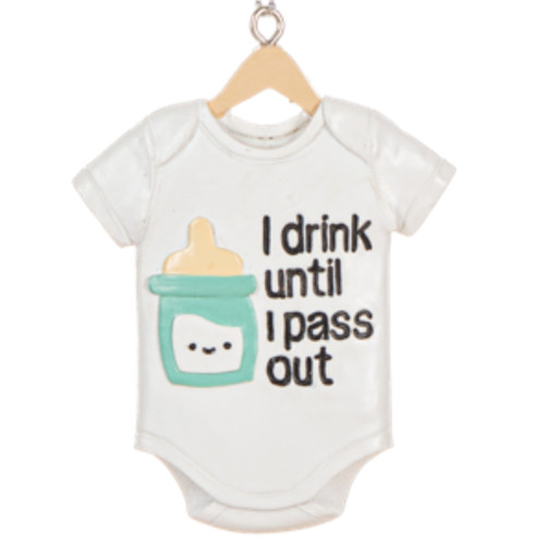 Nipple Baby Onesie Ornament