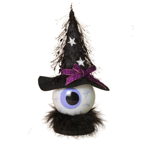 Light Up Purple Eyeball w/Witches Hat