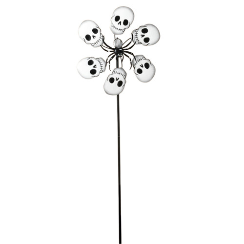 Halloween Wind Spinner w/Skulls