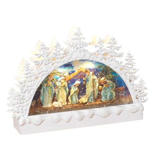 Light Up Water Globe Featuring The Nativity