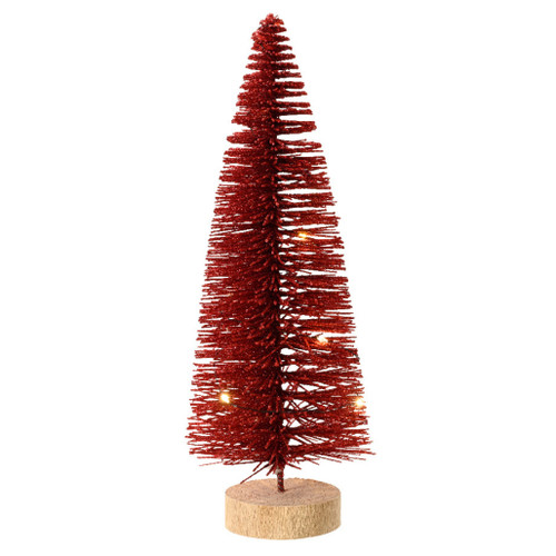 Micro LED Red Bottle Brush Tree