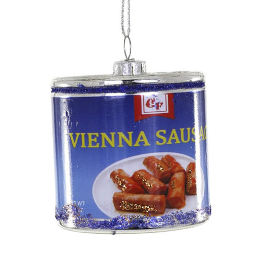 Cody Foster Glass Vienna Sausage Ornament