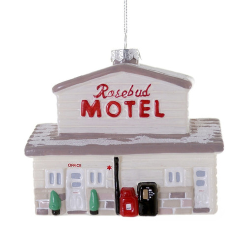 Cody Foster Glass Rosebud Motel Ornament