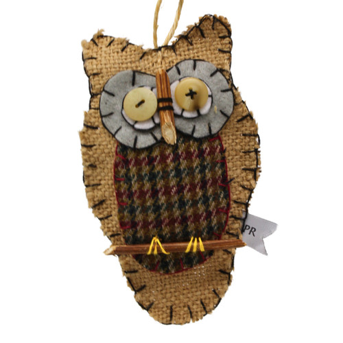 Priscilla Racki  Handcrafted Owl Ornament
