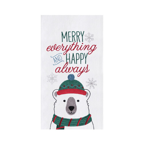 Merry Everything Polar Bear Kitchen Towel