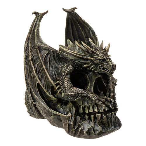 Draco Dragon Skull Resin Figurine