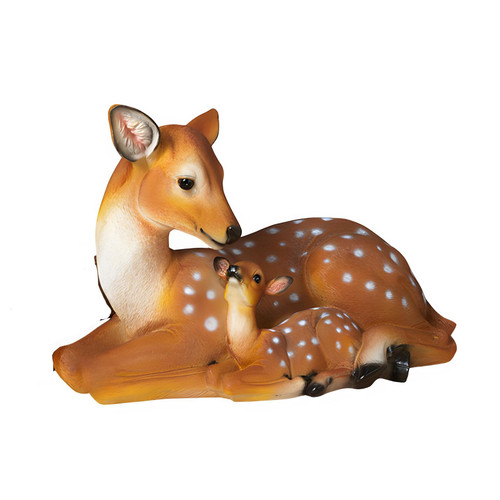 20" Mother & Baby Deer Figurine