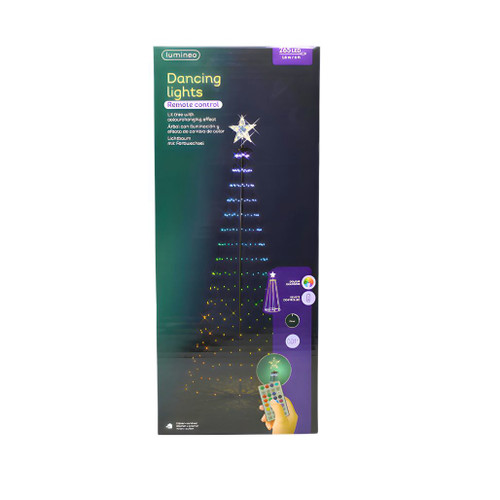 Lumineo 6ft LED Dancing Lights Tree - Remote, 265 LEDs, Timer