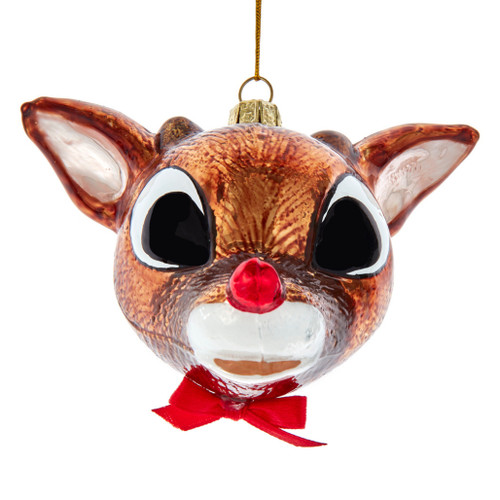 Rudolph The Red Nose Reindeer Head Ornament