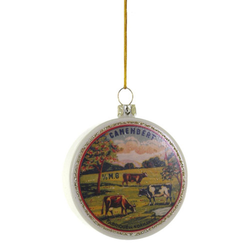 Vintage Camembert Cheese Ornament