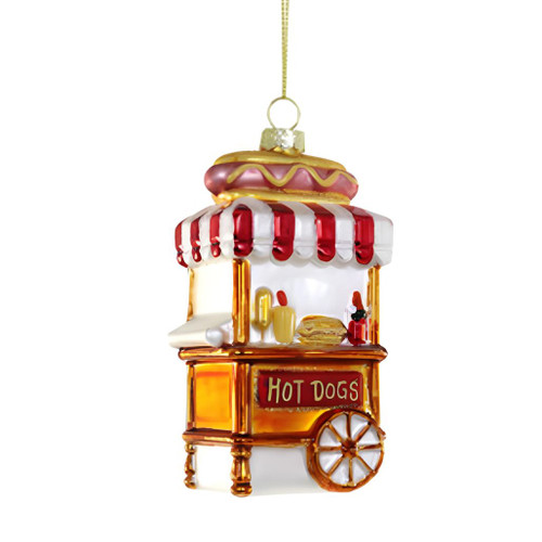 Festive Hot Dog Stand Ornament