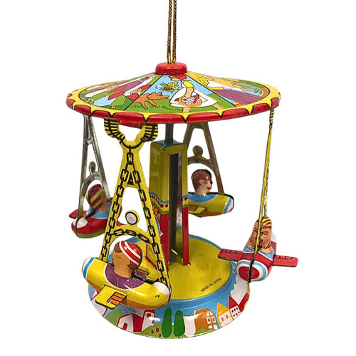 Collectible Tin Carousel Ornament | Vintage-Style Christmas Décor