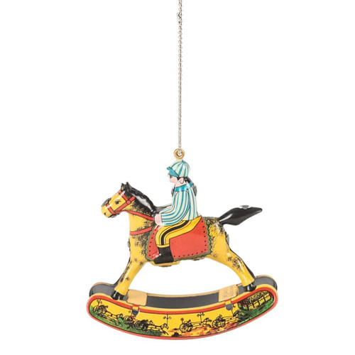 Tin Rocking Horse Ornament