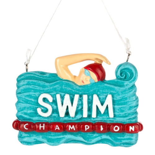 Swim Champion Ornament