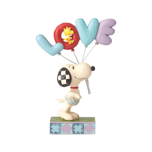 Jim Shore - Peanuts - Snoopy With Love Balloons Figurine