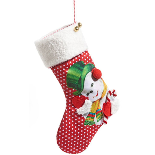 Retro Snowman Stocking