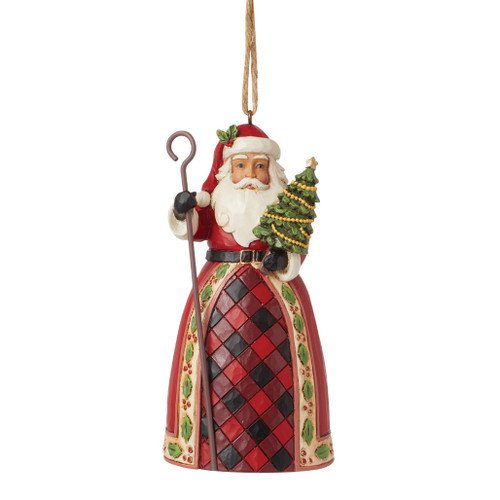 Jim Shore - Heartwood Creek - Highland Glen Santa Staff Ornament