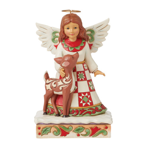 Jim Shore - Heartwood Creek Angel with Deer Figurine