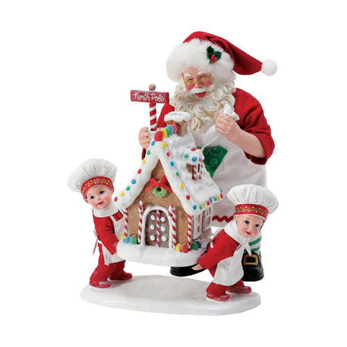 Possible Dreams - Santa With Bakers Figurine