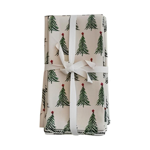 Christmas Tree Cotton Napkins Set of 4