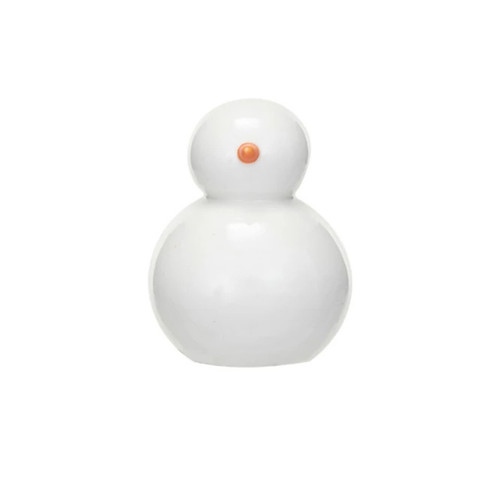 Small Stoneware Snowman Figurine