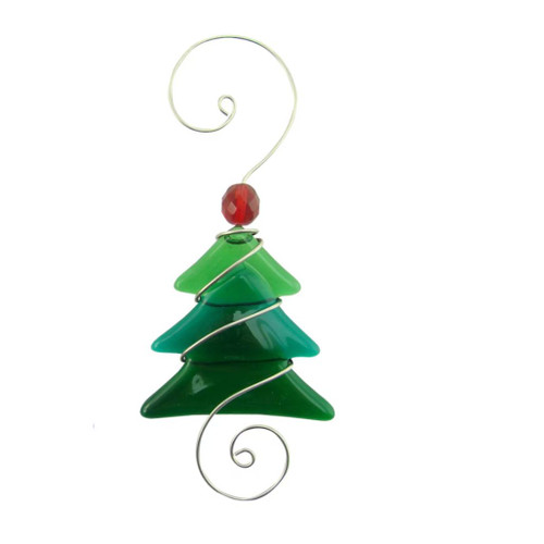 Triangle Tree Ornament – Mini Green