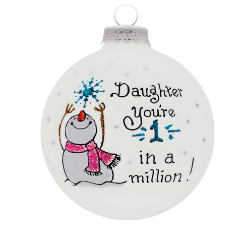 Heart Gifts by Teresa - One in a Million Daughter Ornament