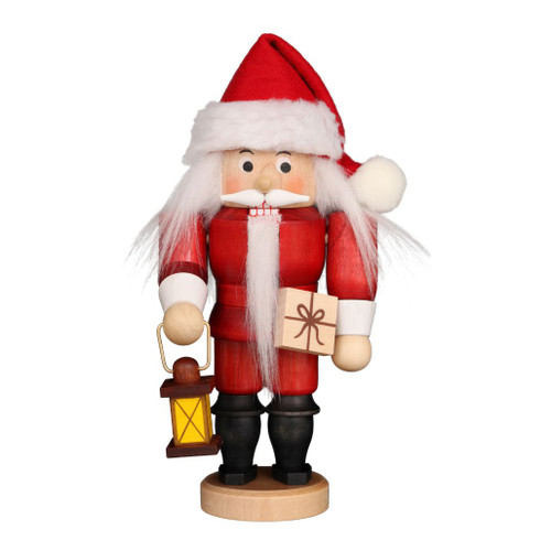 Christian Ulbricht Dark Red Stain Santa Mini Nutcracker