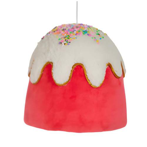 Red Gumdrop Button Ornament