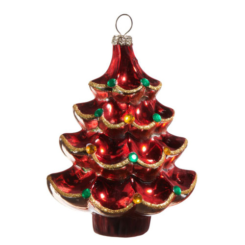 Red Vintage Tree Ornament