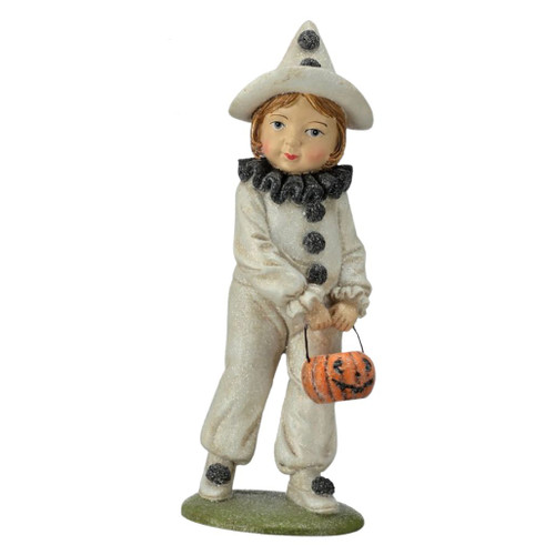 Halloween Child Figurine in Clown Costume
