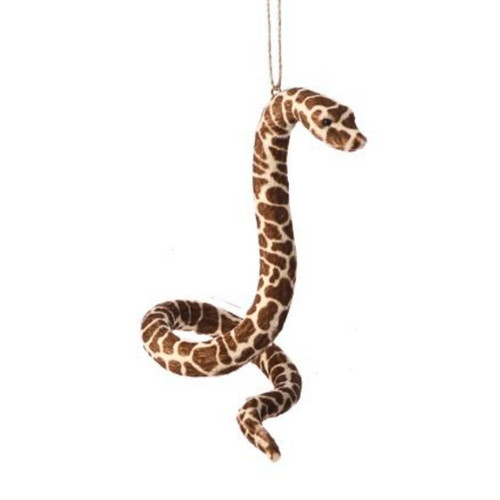 Fur Cobra Snake Ornament – Brown