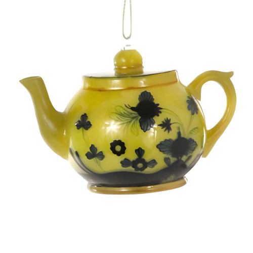 Cody Foster Yellow Teapot Ornament