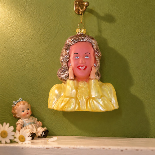 Cody Foster Dooneese Ornament – glass Christmas ornament styled in a fun, eclectic home scene