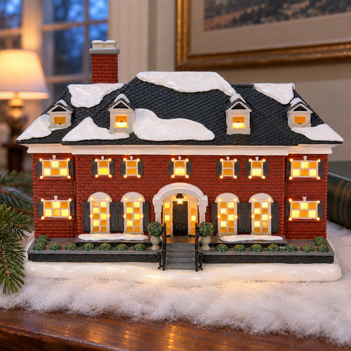 Department 56 Snow Village - The McCallister Home – collectible Christmas village piece displayed in a cosy home