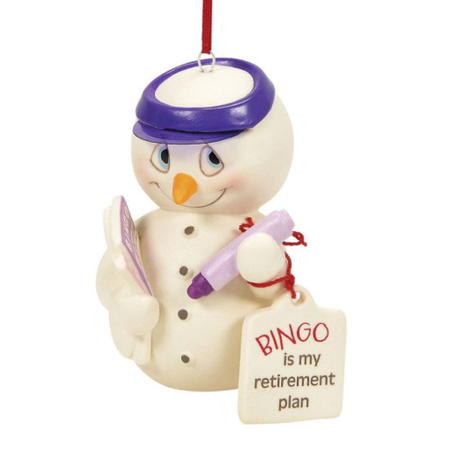 Snowpinion - Bingo Is My Retirement Ornament