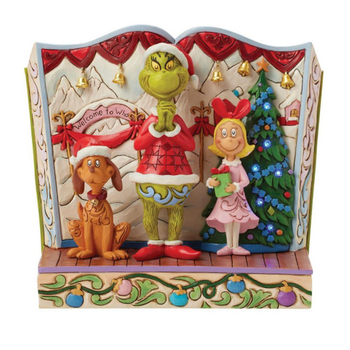 Jim Shore - Dr. Seuss - Grinch with Max & Cindy Figurine