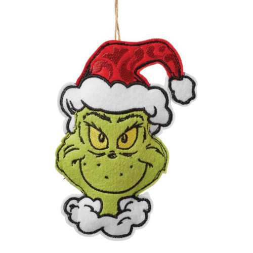 Jim Shore - Dr. Seuss - Felt Naughty/Nice 2-Sided Ornament
