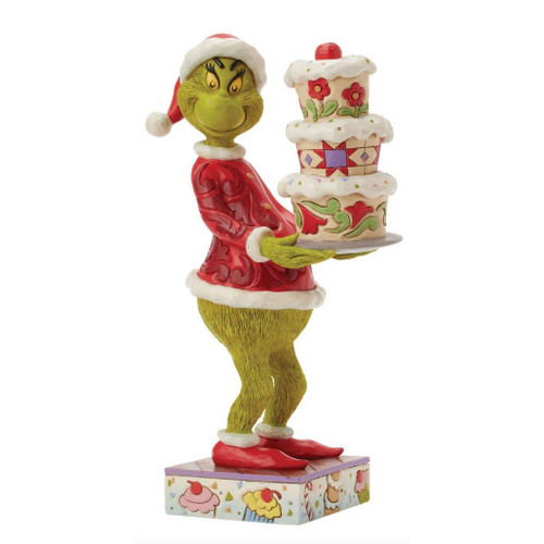 Jim Shore - Dr. Seuss - Grinch with Grinchy Cake Figurine