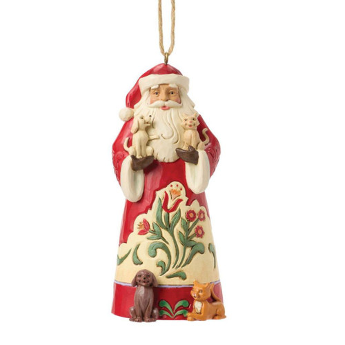 Jim Shore - Heartwood Creek - Santa with Pets Ornament