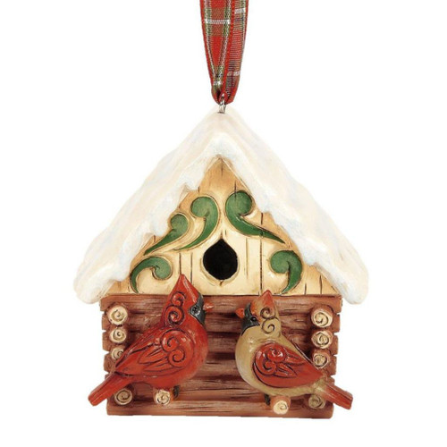 Jim Shore - Heartwood Creek - Christmas at Lodge Log Cabin Ornament