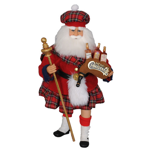 Karen Didion Scottish Santa Figurine