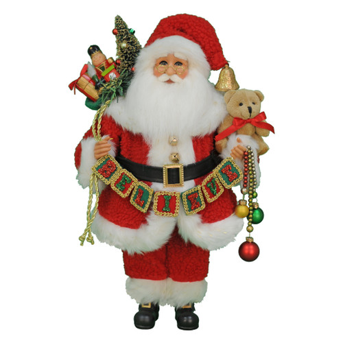 Karen Didion Believe Santa Figurine