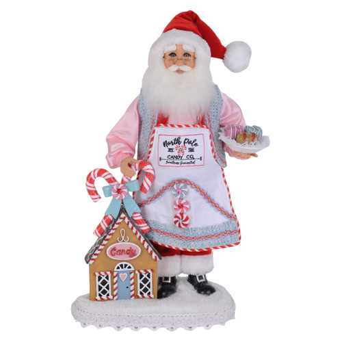Karen Didion North Pole Candy Santa Figurine